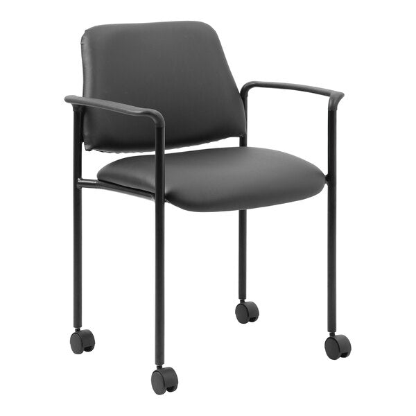 Boss Square Back Diamond Stacking Chair with Arm (B9503) - SchoolOutlet