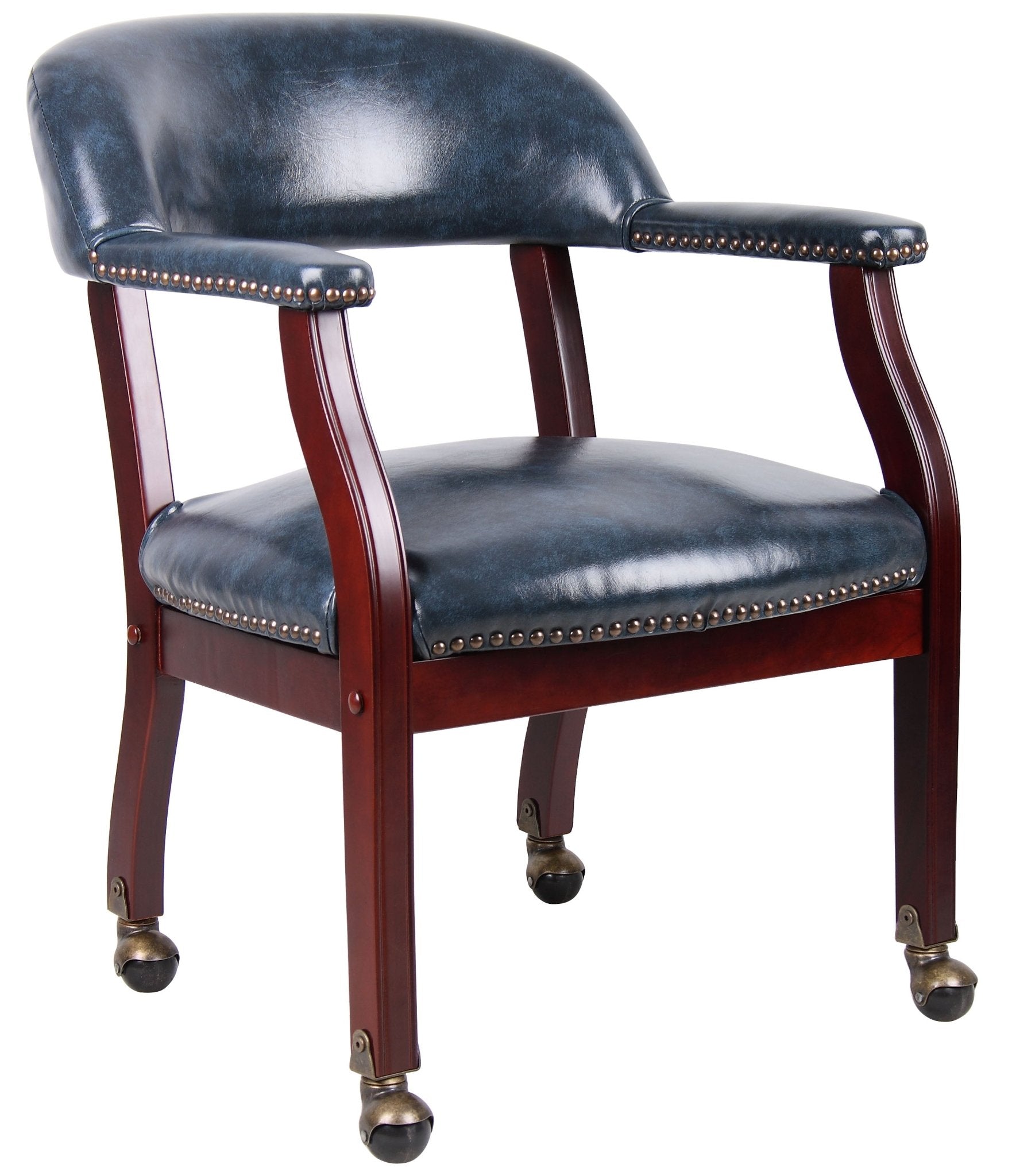 Boss Captain's guest, accent or dining chair with Casters (B9545) - SchoolOutlet