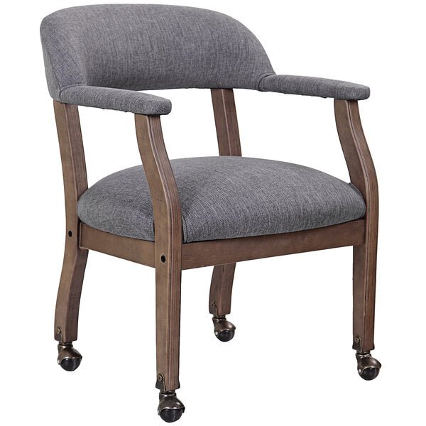 Boss Captain's guest, accent or dining chair with Casters (B9545) - SchoolOutlet