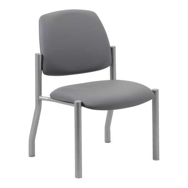 Boss Mid - Back Antimicrobial Vinyl Guest Chair with 300 lb. Capacity (B9595AM) - SchoolOutlet