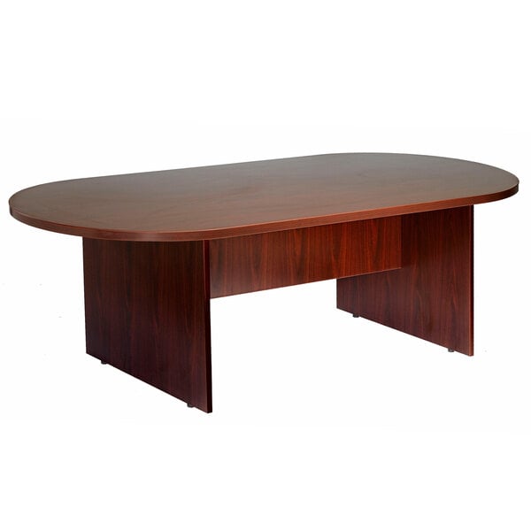 Boss Race Track Conference Table, 71"W x 35"D x 29.5"H (N135) - SchoolOutlet