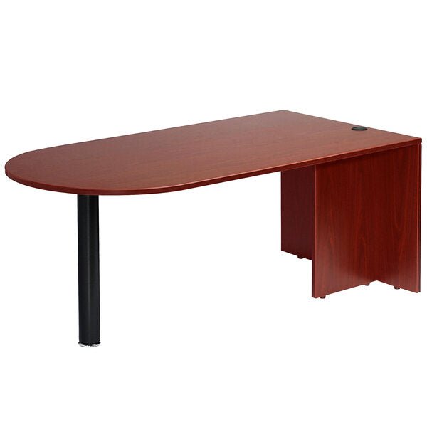 Boss Bullet Desk, 71"W x 35"D x 29"H (N147) - SchoolOutlet