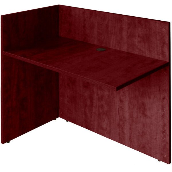 Boss Reversible Reception Return Desk, 42"W x 24"D x 29"H (N180) - SchoolOutlet