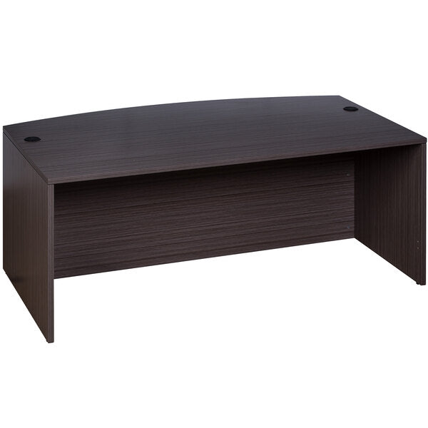 Boss Bow Front Desk Shell, 71"W x 41"D x 29"H (N189) - SchoolOutlet