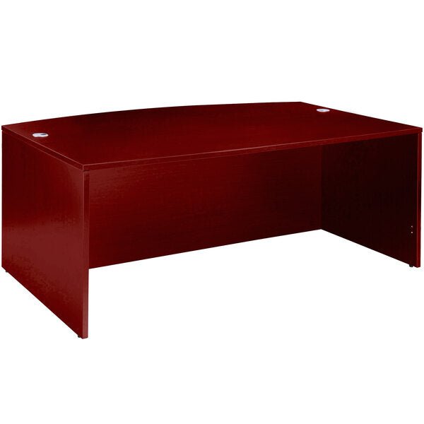 Boss Bow Front Desk Shell, 71"W x 41"D x 29"H (N189) - SchoolOutlet