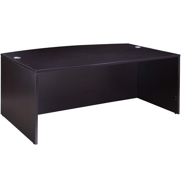 Boss Bow Front Desk Shell, 71"W x 41"D x 29"H (N189) - SchoolOutlet