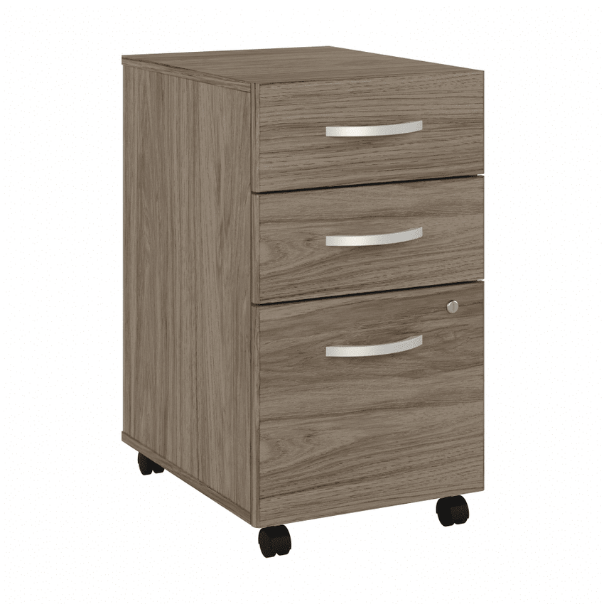 Bush Furniture 3 Drawer Mobile File Cabinet - Compact Office Storage Solution (SCF216X) - SchoolOutlet