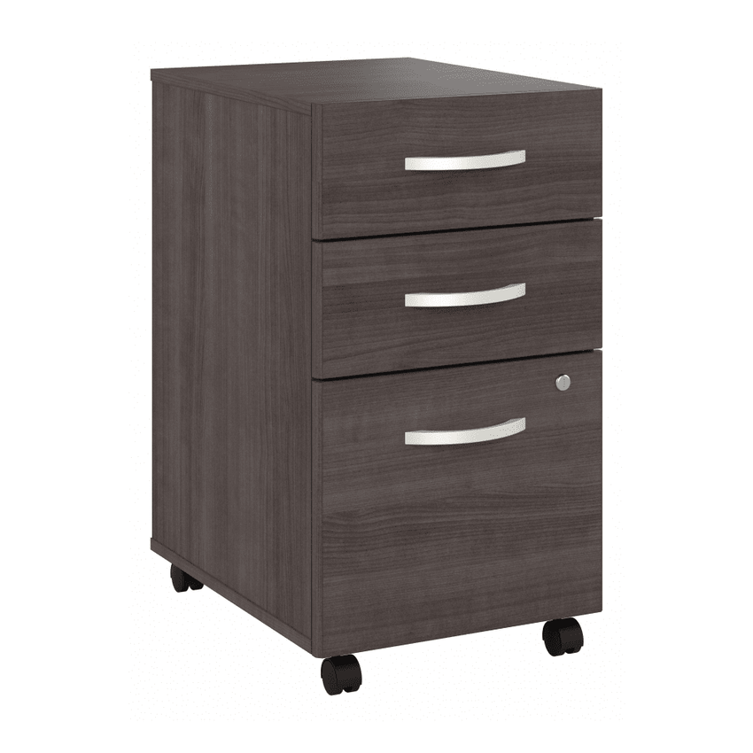 Bush Furniture 3 Drawer Mobile File Cabinet - Compact Office Storage Solution (SCF216X) - SchoolOutlet