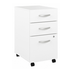 Bush Furniture 3 Drawer Mobile File Cabinet - Compact Office Storage Solution (SCF216X) - SchoolOutlet