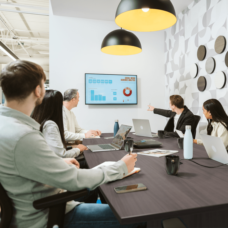 Bush Furniture 96 - inch Office Conference Table with Wood Base (99TB9642X) - SchoolOutlet