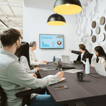 Bush Furniture 96 - inch Office Conference Table with Wood Base (99TB9642X) - SchoolOutlet