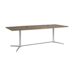 Bush Furniture 96 - inch Office Conference Table with Metal Base (99TBM96X) - SchoolOutlet