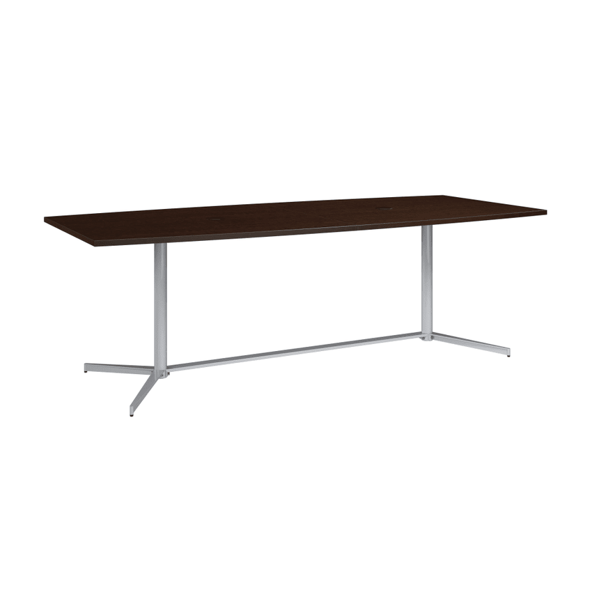 Bush Furniture 96 - inch Office Conference Table with Metal Base (99TBM96X) - SchoolOutlet