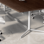 Bush Furniture 96 - inch Office Conference Table with Metal Base (99TBM96X) - SchoolOutlet