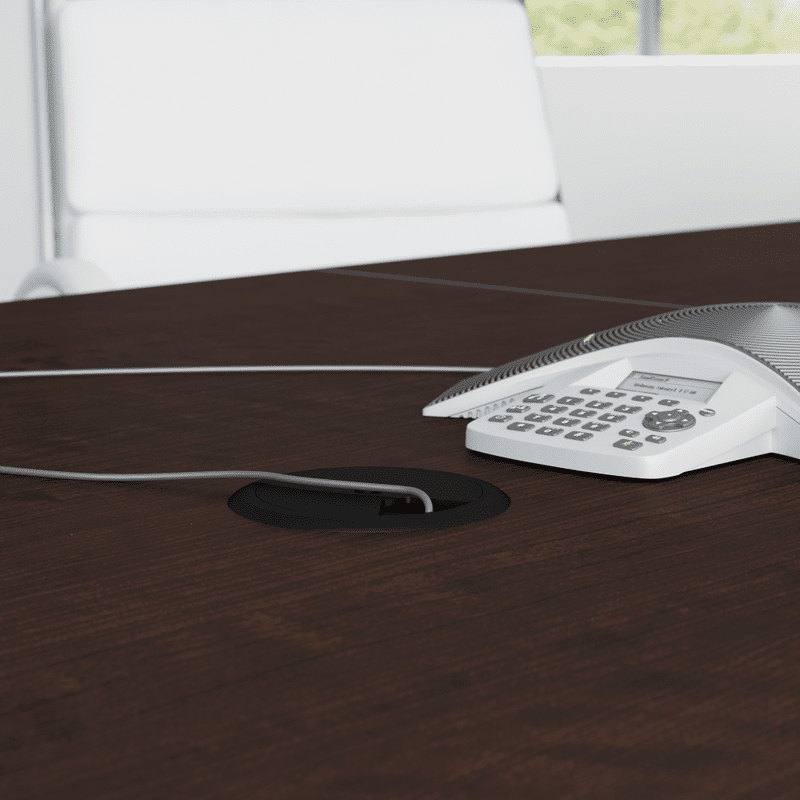 Bush Furniture 96 - inch Office Conference Table with Metal Base (99TBM96X) - SchoolOutlet