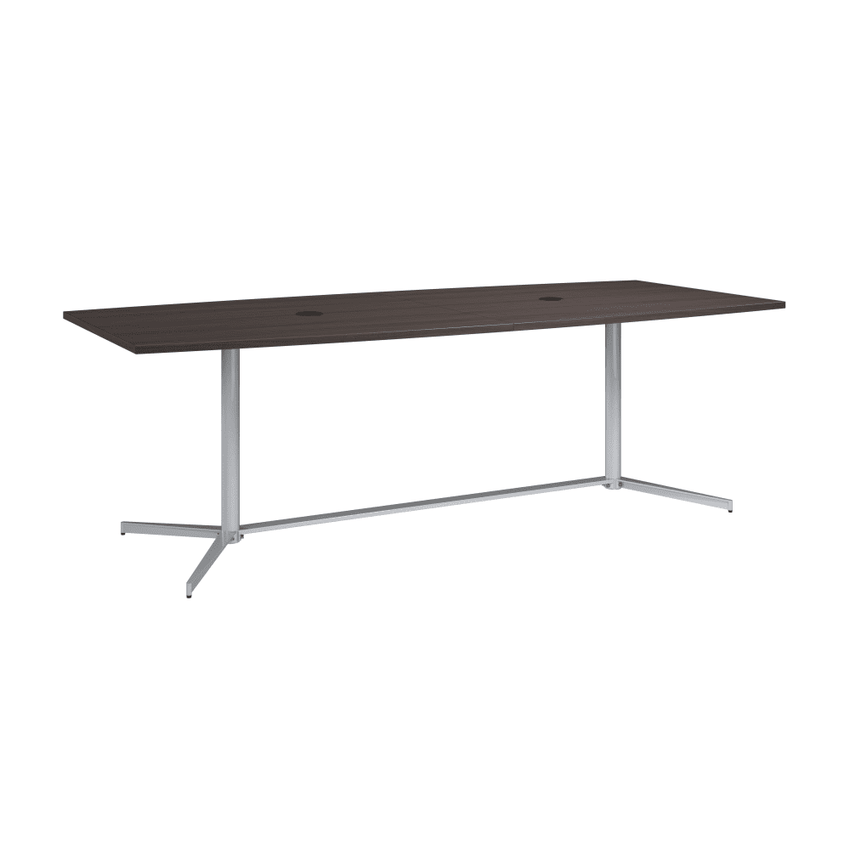 Bush Furniture 96 - inch Office Conference Table with Metal Base (99TBM96X) - SchoolOutlet