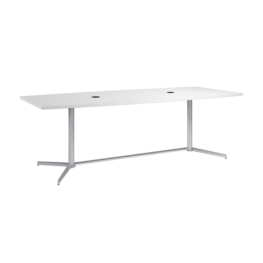 Bush Furniture 96 - inch Office Conference Table with Metal Base (99TBM96X) - SchoolOutlet