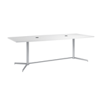Bush Furniture 96 - inch Office Conference Table with Metal Base (99TBM96X) - SchoolOutlet