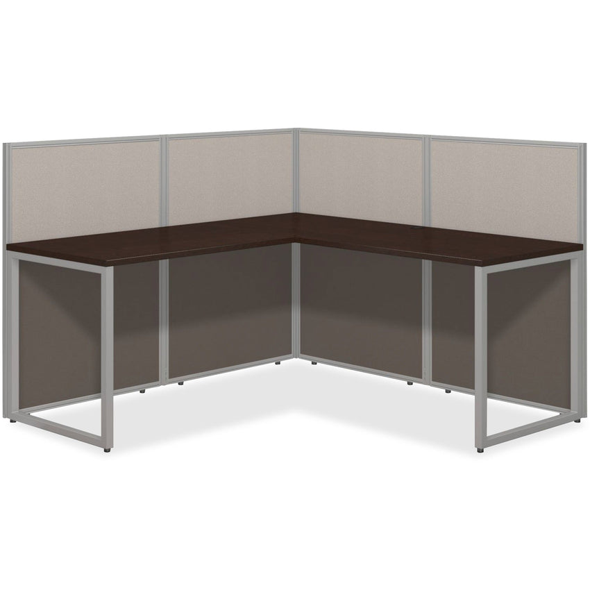 Bush Furniture 60"W L - Shaped Cubicle Desk Open Office Workstation - Modular Collaborative Workspace (EOD360XX03X) - SchoolOutlet