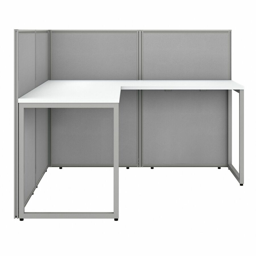 Bush Furniture 60"W L - Shaped Cubicle Desk Open Office Workstation - Modular Collaborative Workspace (EOD360XX03X) - SchoolOutlet