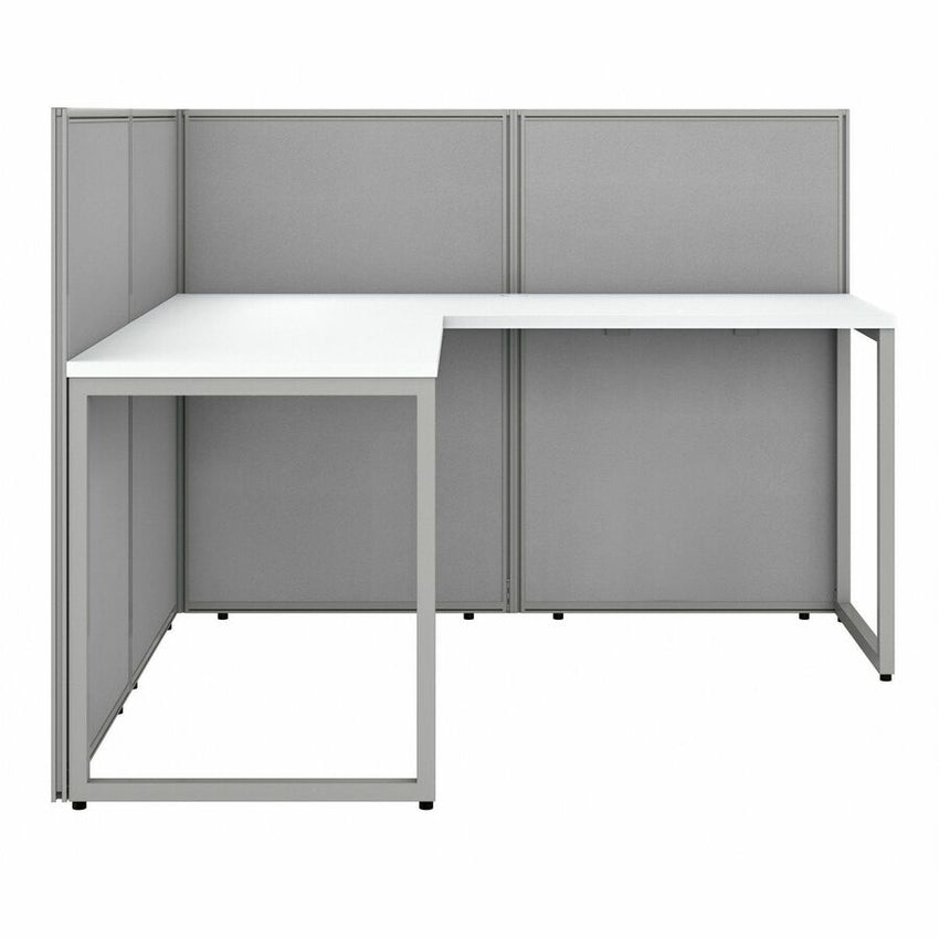 Bush Furniture 60"W L - Shaped Cubicle Desk Open Office Workstation - Modular Collaborative Workspace (EOD360XX03X) - SchoolOutlet