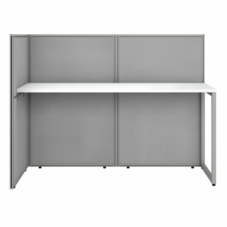 Bush Furniture 60"W 2 - Person Straight Desk Open Office with 45"H Panels (EOD460MR03X) - SchoolOutlet