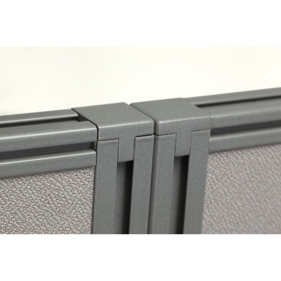 Bush Furniture 60"W 2 - Person Straight Desk Open Office with 45"H Panels (EOD460MR03X) - SchoolOutlet