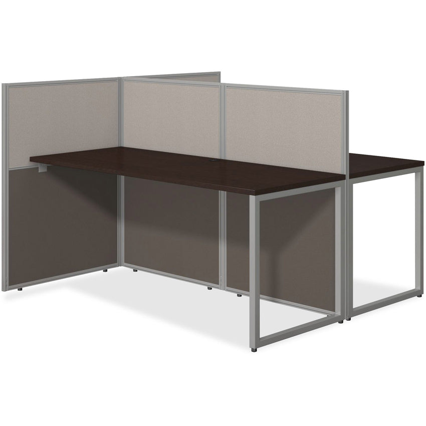 Bush Furniture 60"W 2 - Person Straight Desk Open Office with 45"H Panels (EOD460MR03X) - SchoolOutlet