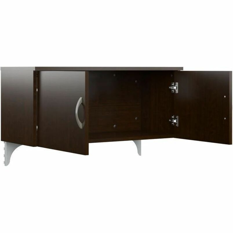 Bush Furniture 60"W 2 Person L Shaped Cubicle Desk with Drawers and Panels (EODH56SWH03X) - SchoolOutlet