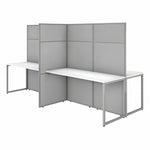 Bush Furniture 4 - Person Cubicle Desk Workstation with 66