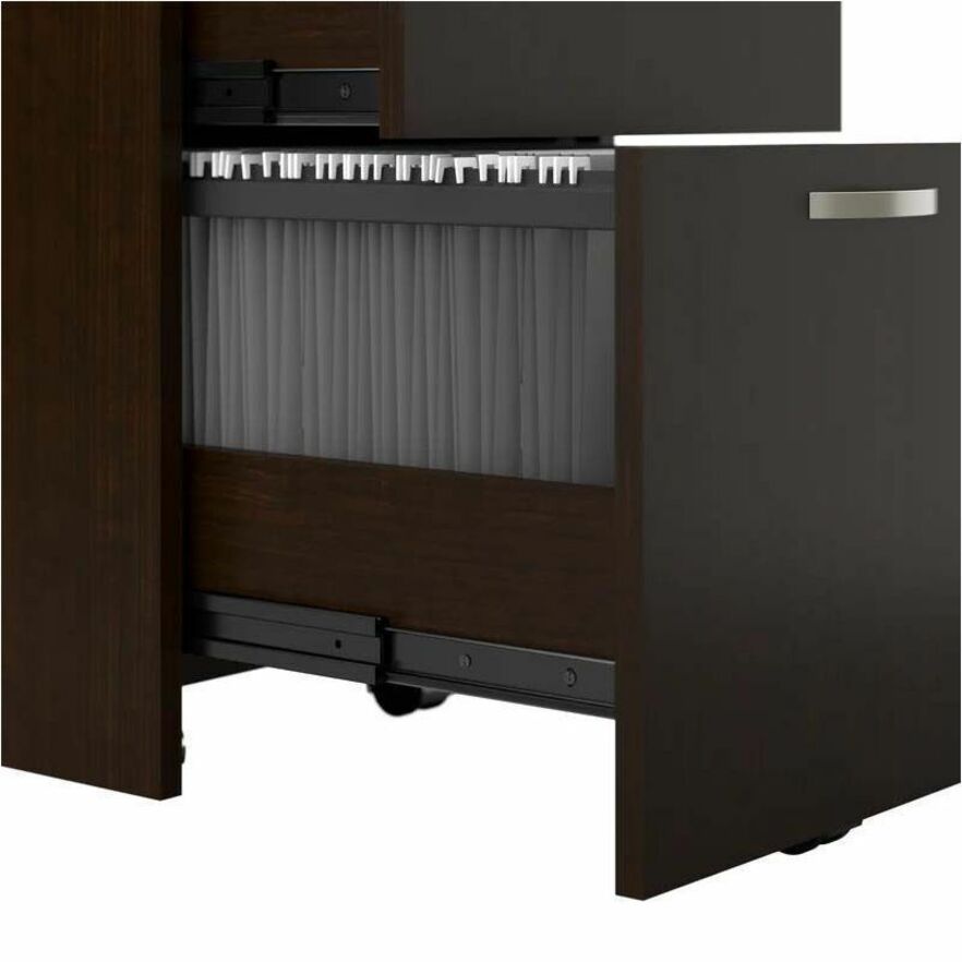 Bush Furniture 60"W 4 - Person L - Shaped Cubicle Desk with Drawers and 66H Panels - Modular Open Office Workstation (EODH76SMR03X) - SchoolOutlet