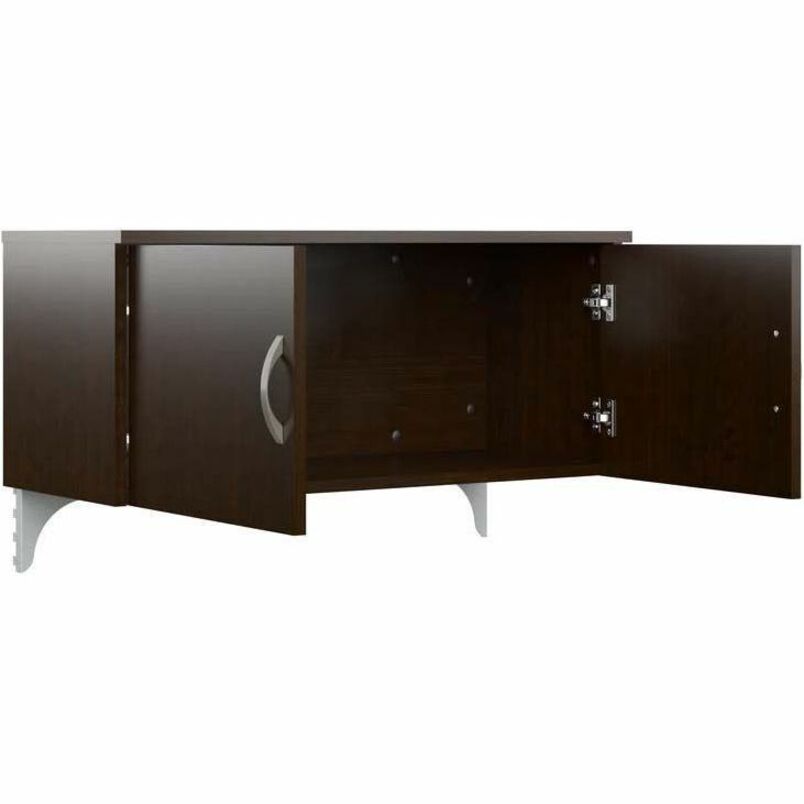 Bush Furniture 60"W 4 - Person L - Shaped Cubicle Desk with Drawers and 66H Panels - Modular Open Office Workstation (EODH76SMR03X) - SchoolOutlet