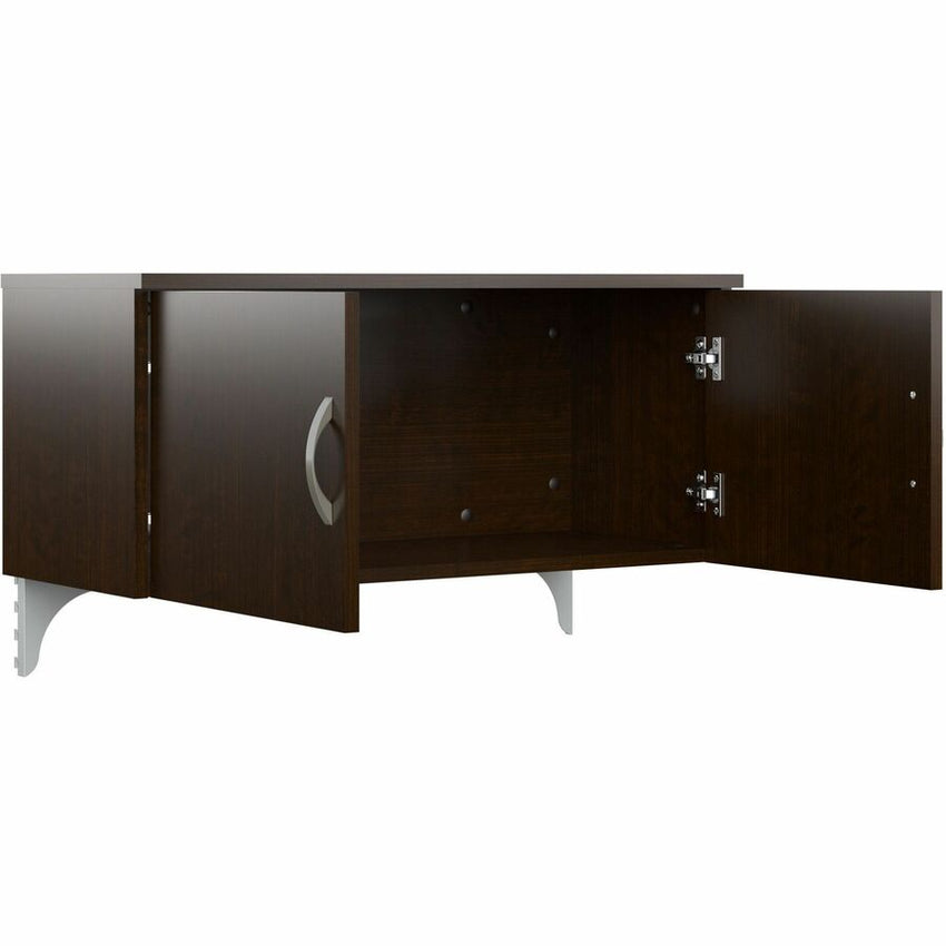 Bush Furniture 60"W 4 - Person L - Shaped Cubicle Desk with Drawers and 66H Panels - Modular Open Office Workstation (EODH76SMR03X) - SchoolOutlet