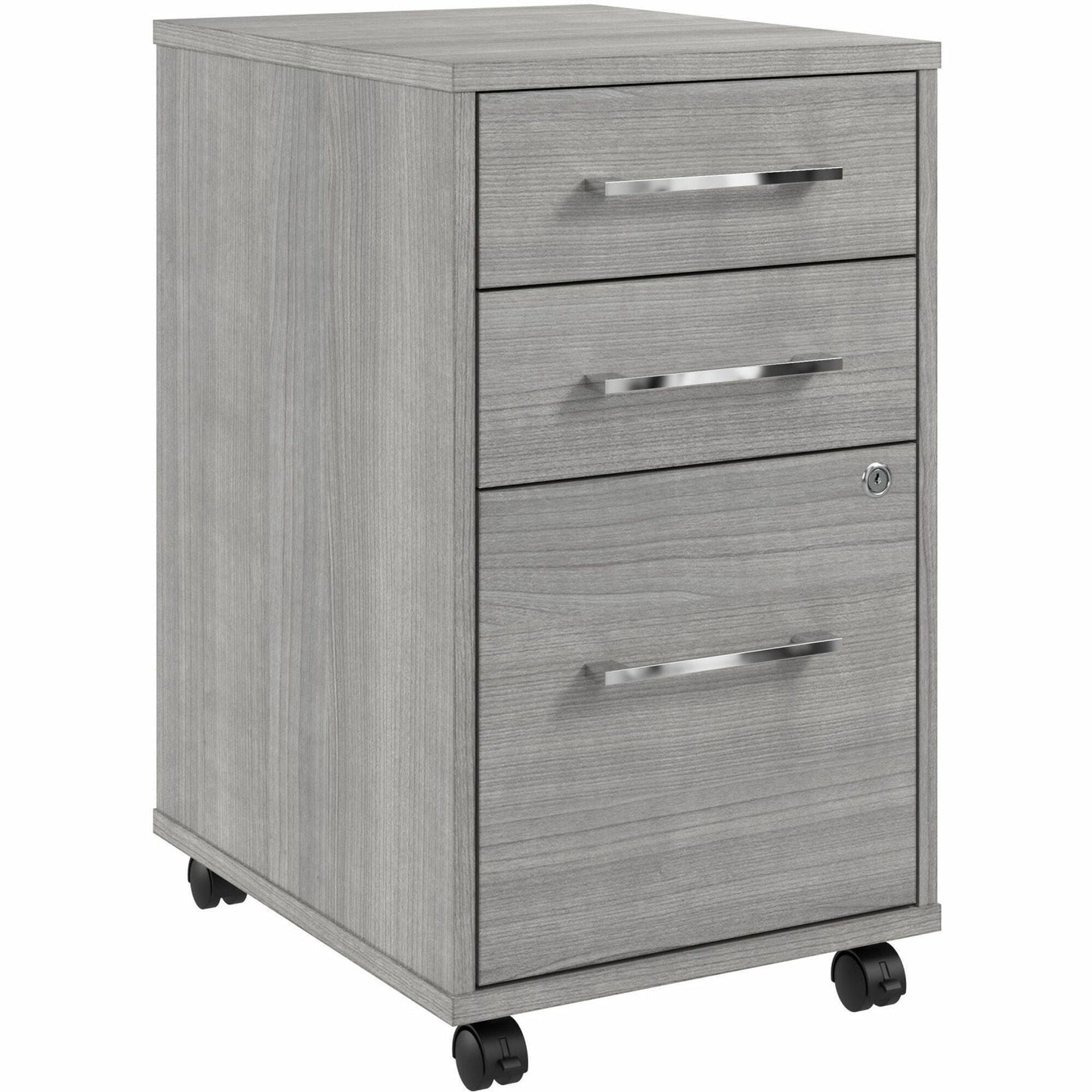 Bush Furniture 16"W x 20"D x 27H 3 Drawer Mobile File Cabinet (HUF116X) - SchoolOutlet
