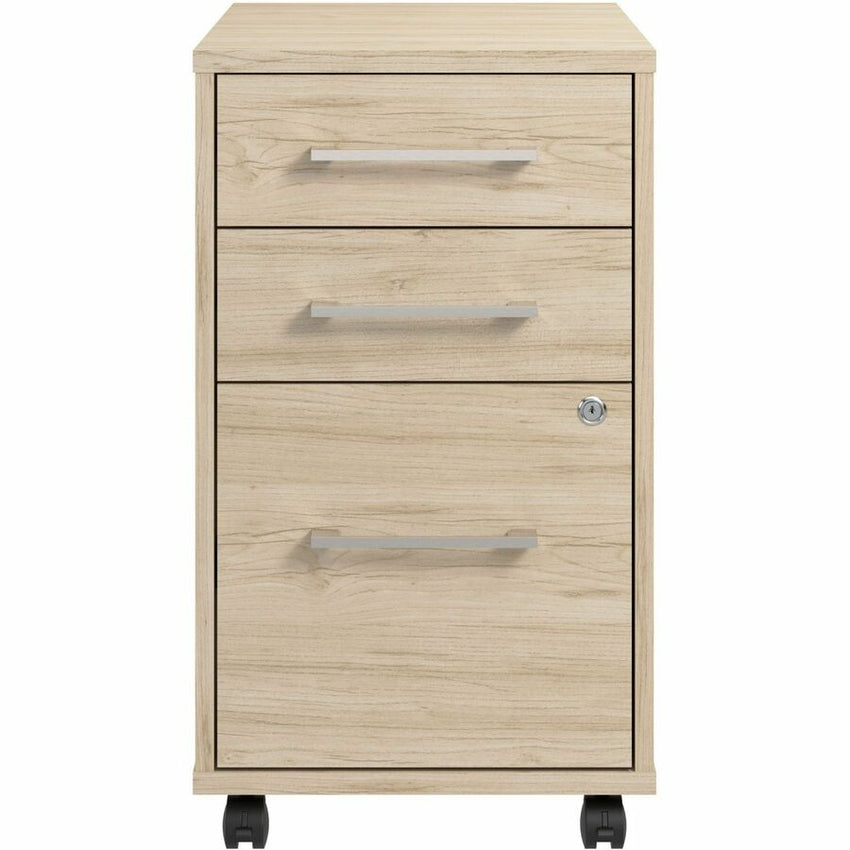 Bush Furniture 16"W x 20"D x 27H 3 Drawer Mobile File Cabinet (HUF116X) - SchoolOutlet