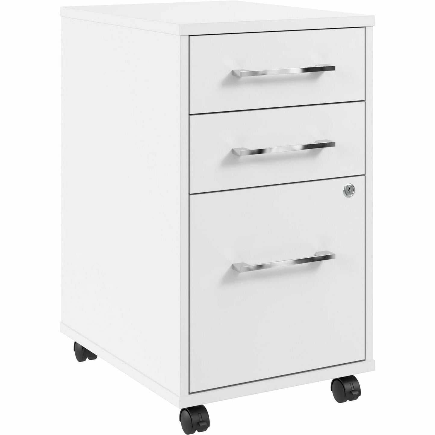 Bush Furniture 16"W x 20"D x 27H 3 Drawer Mobile File Cabinet (HUF116X) - SchoolOutlet