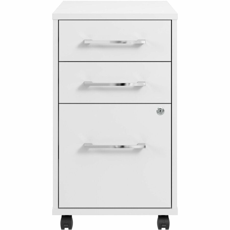 Bush Furniture 16"W x 20"D x 27H 3 Drawer Mobile File Cabinet (HUF116X) - SchoolOutlet