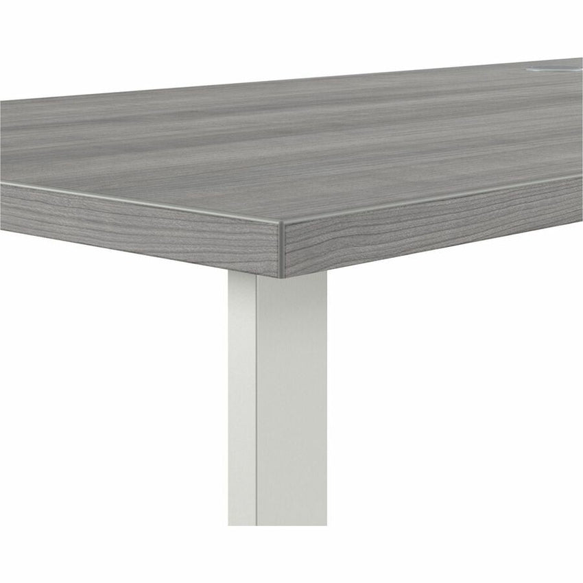 Bush Furniture 72W L - Shaped Office Desk with Metal Legs (HUS001X) - SchoolOutlet