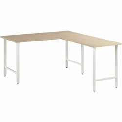 Bush Furniture 60W L-Shaped Office Desk with Metal Legs (HUS003X)