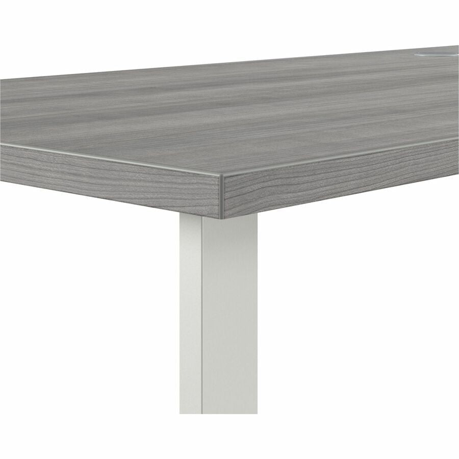 Bush Furniture 60W L - Shaped Office Desk with Metal Legs (HUS003X) - SchoolOutlet