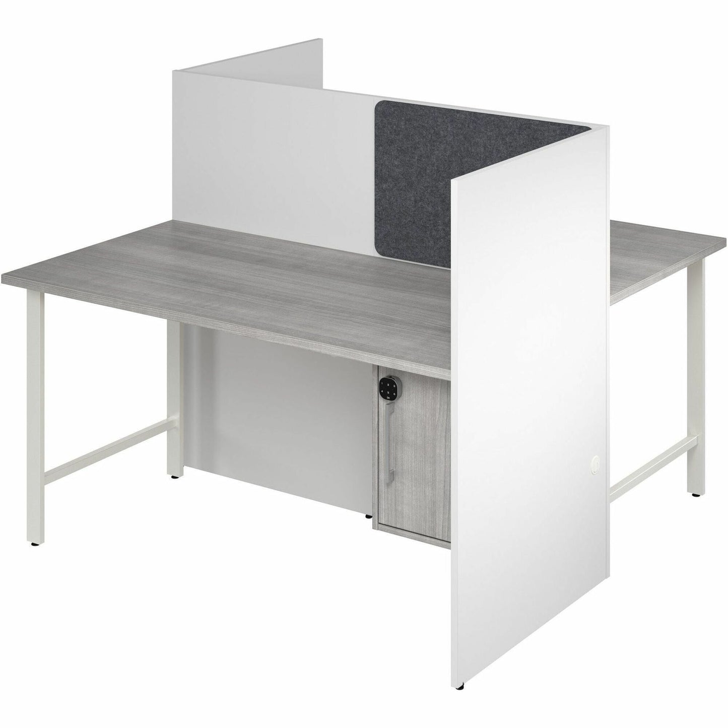 Bush Furniture 59"x 30"x 48"2 - Person Cubicle Desk (HUS032X) - SchoolOutlet