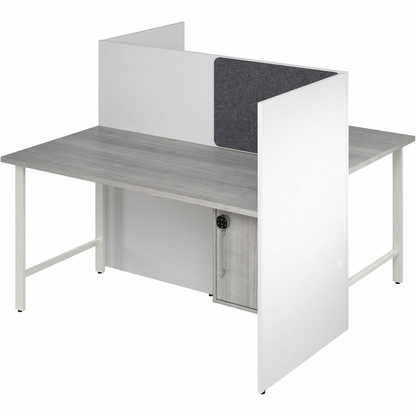 Bush Furniture 59"x 30"x 48"2 - Person Cubicle Desk (HUS032X) - SchoolOutlet