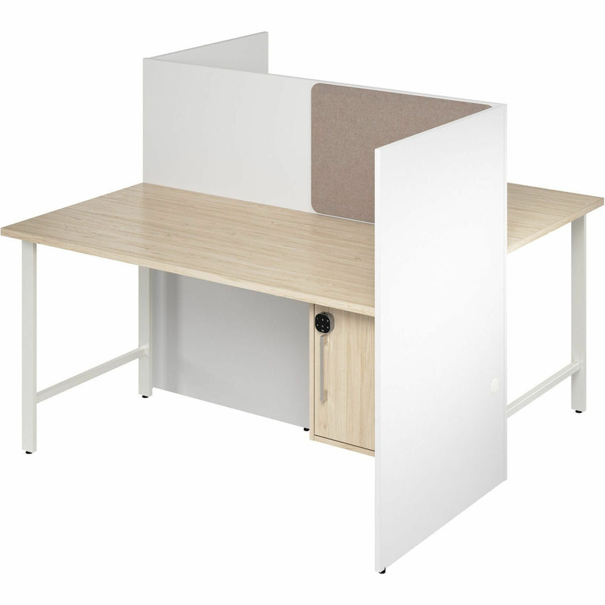 Bush Furniture 59"x 30"x 48"2 - Person Cubicle Desk (HUS032X) - SchoolOutlet
