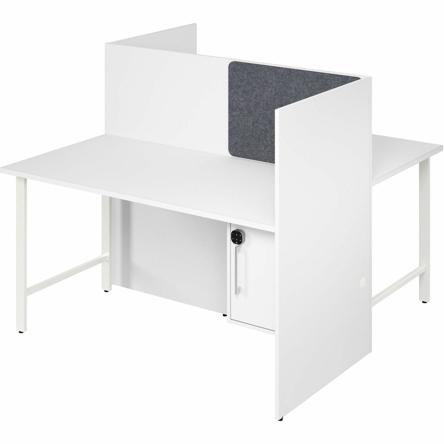 Bush Furniture 59"x 30"x 48"2 - Person Cubicle Desk (HUS032X) - SchoolOutlet