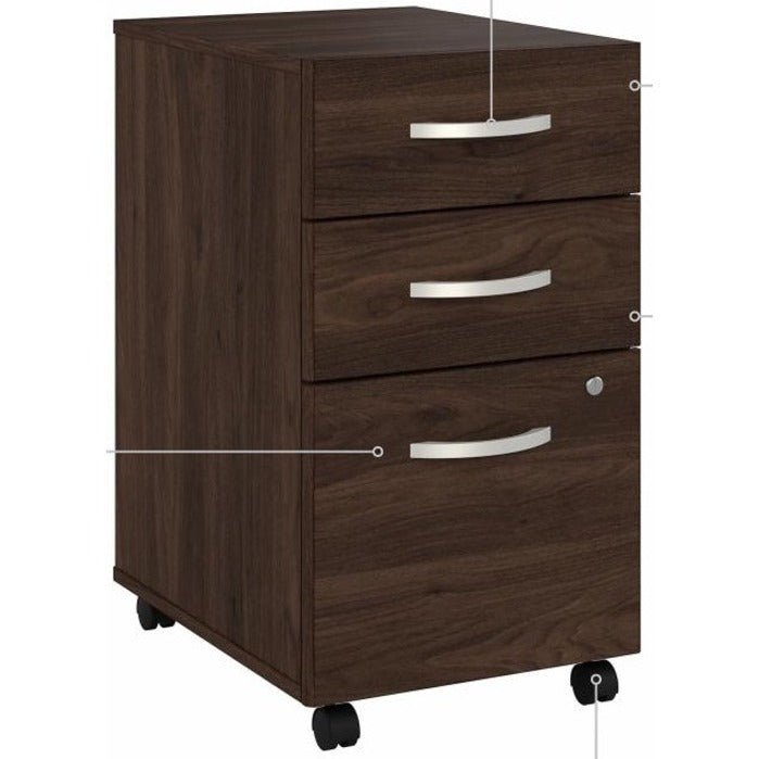 Bush Furniture 71"x 29"Computer Desk with File Cabinet & Storage Cabinet (HYB014X) - SchoolOutlet