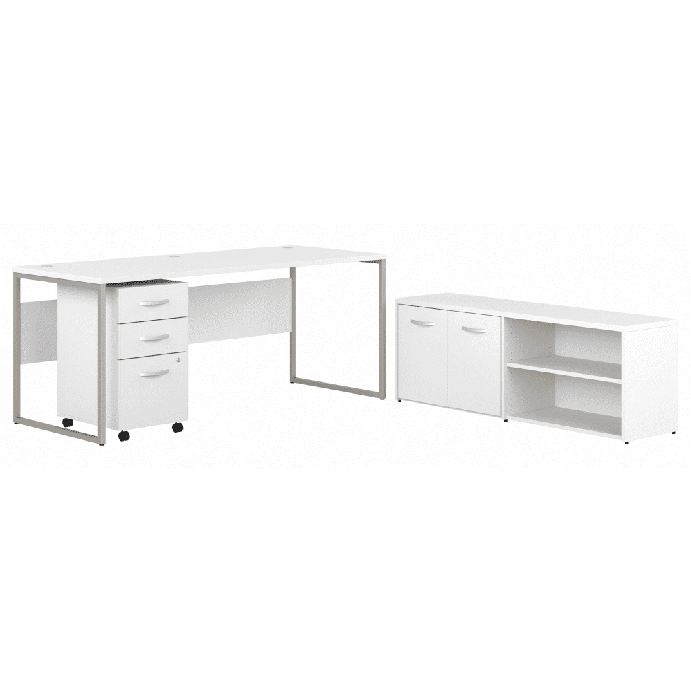 Bush Furniture 71"x 29"Computer Desk with File Cabinet & Storage Cabinet (HYB014X) - SchoolOutlet