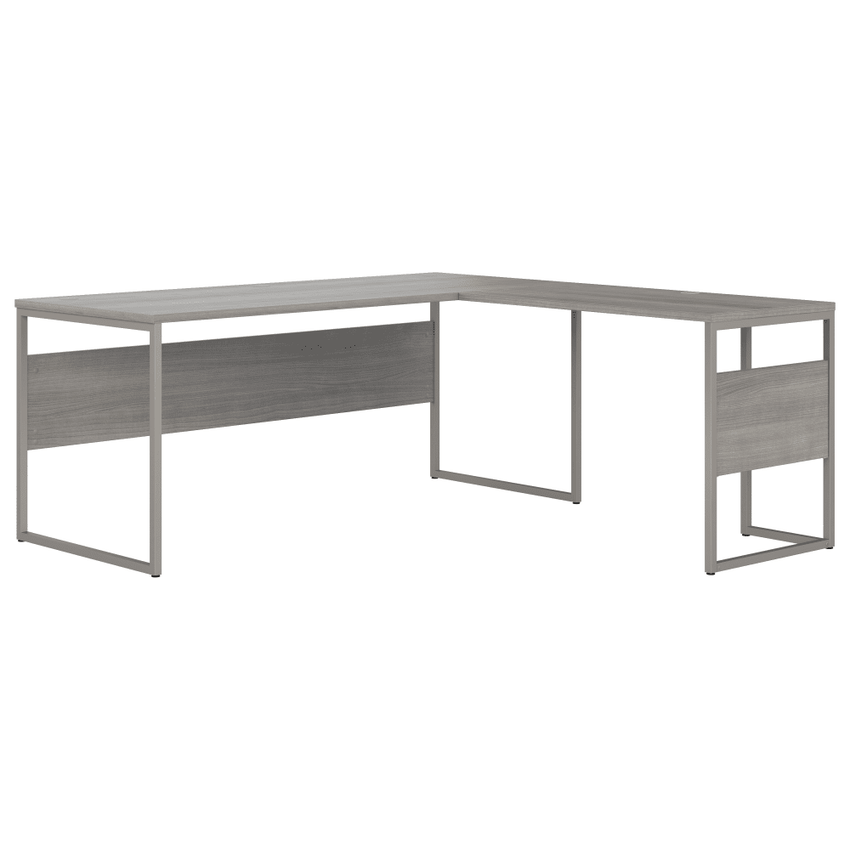 Bush Furniture 71"x 71"L - Shaped Computer Desk with Metal Legs (HYB026X) - SchoolOutlet