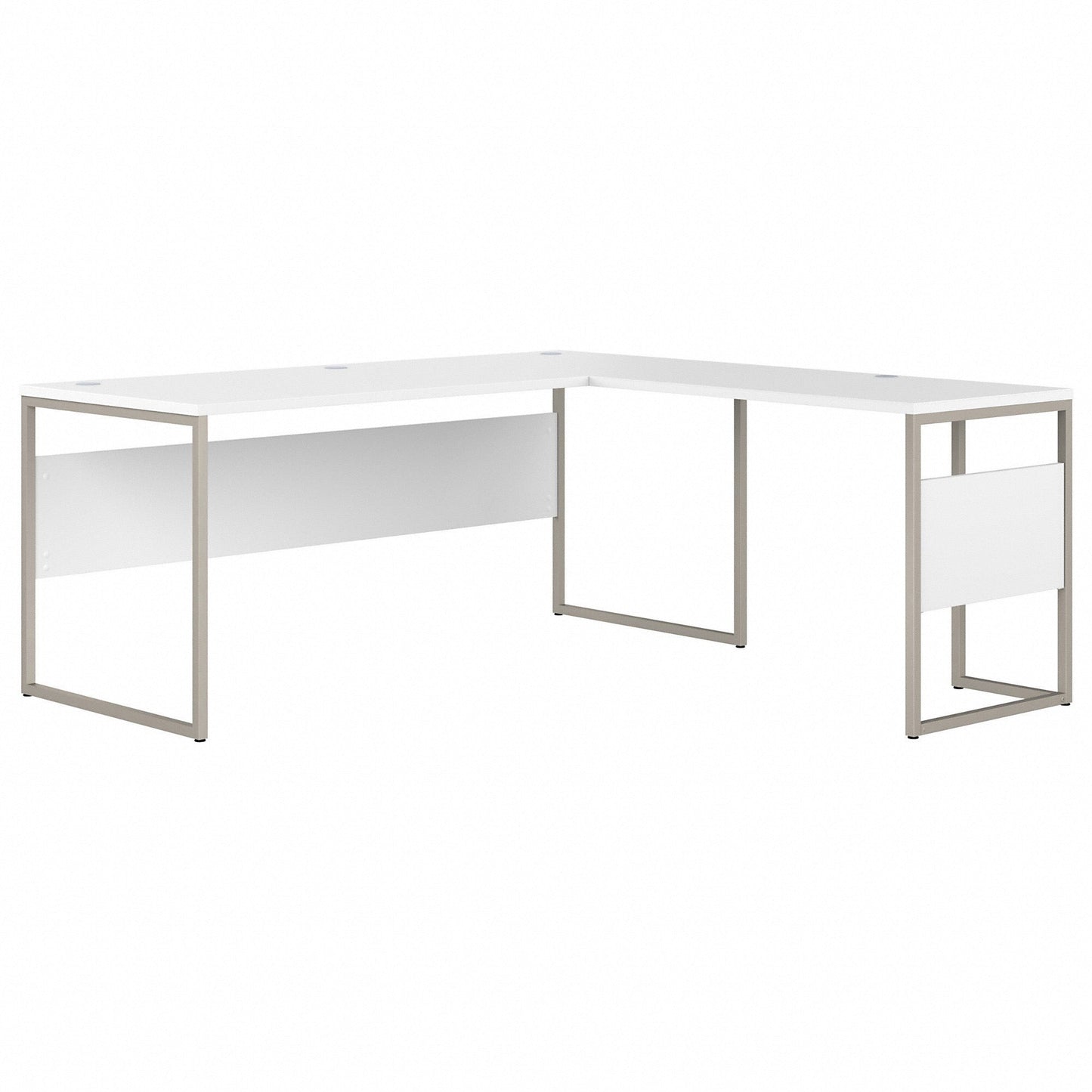 Bush Furniture 71"x 71"L - Shaped Computer Desk with Metal Legs (HYB026X) - SchoolOutlet