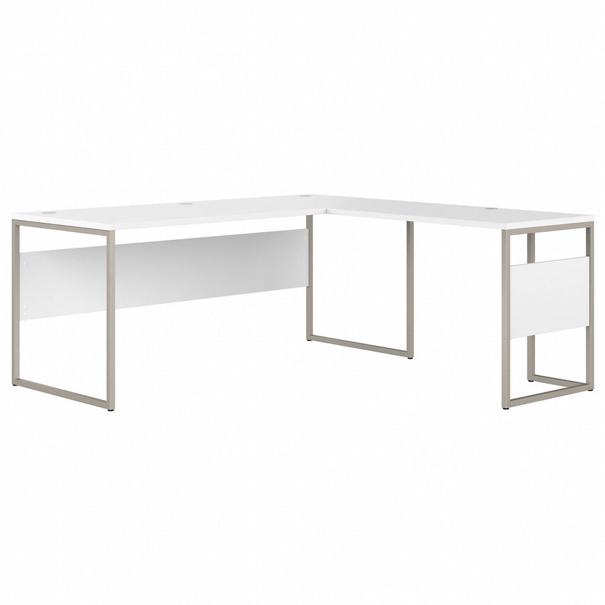 Bush Furniture 71"x 71"L - Shaped Computer Desk with Metal Legs (HYB026X) - SchoolOutlet