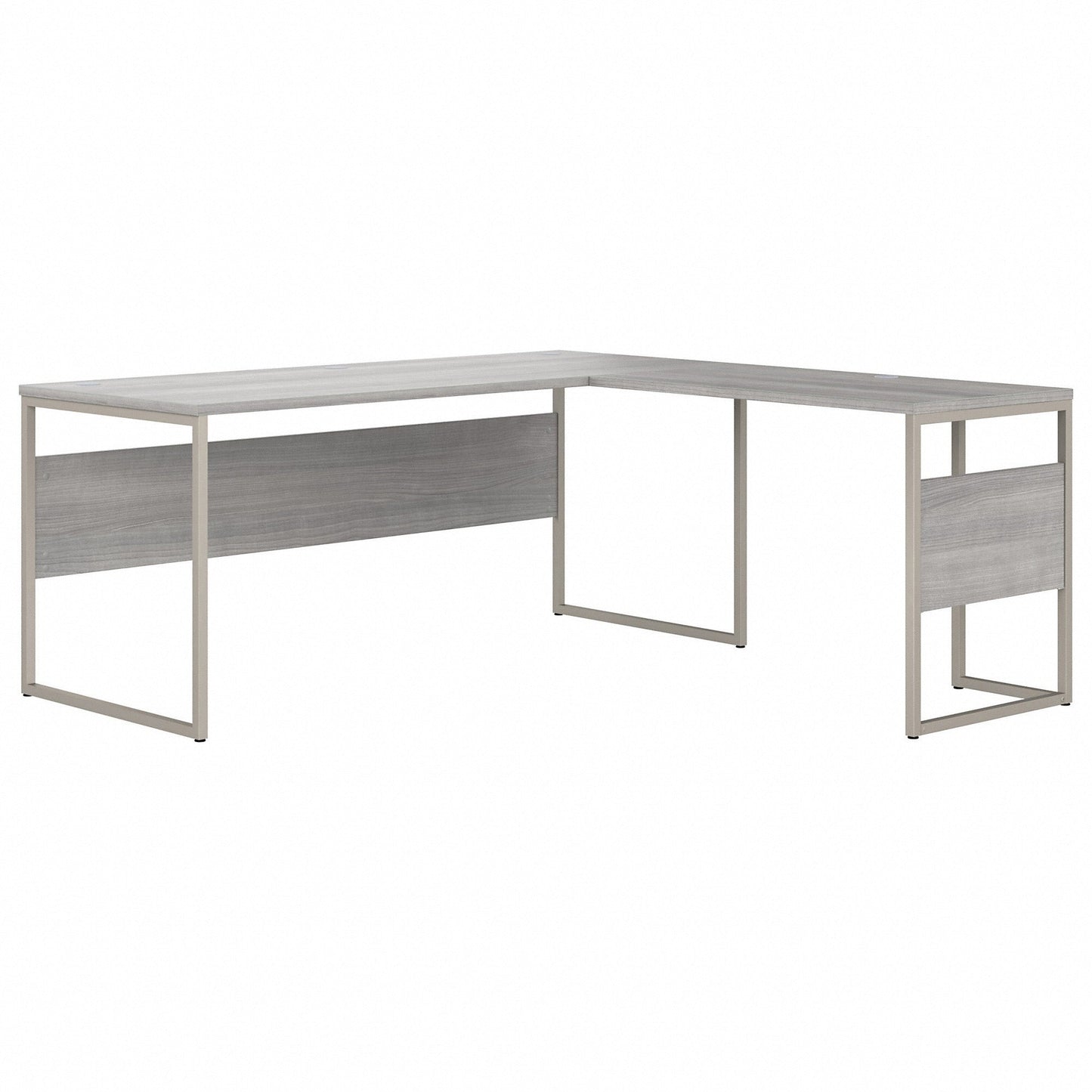 Bush Furniture 71"x 71"L - Shaped Computer Desk with Metal Legs (HYB026X) - SchoolOutlet